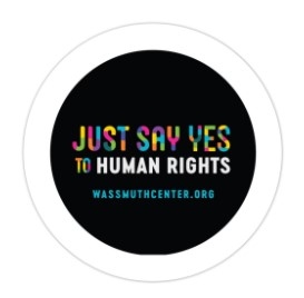 Just Say Yes to Human Rights Sticker